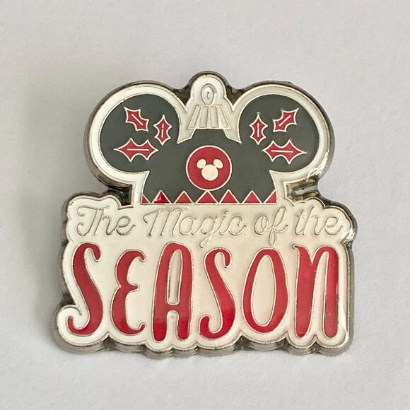 Disney Christmas Hidden Mickey Pin Mouse Holiday Magic of the Season 2018 Holly - Picture 2 of 7